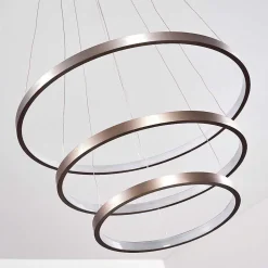 Suspension Canisteo Led Nickel Mat, 3 Lumieres