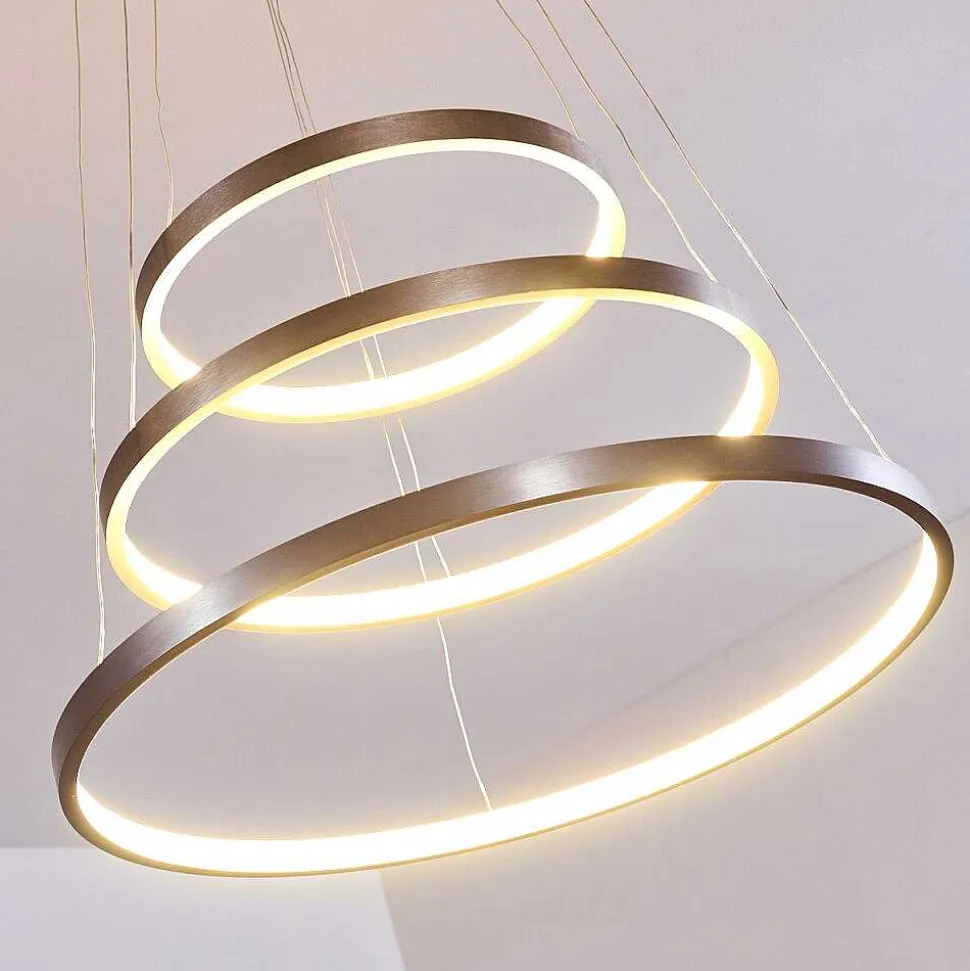 Suspension Canisteo Led Nickel Mat, 3 Lumieres