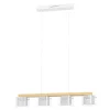 Suspension Eglo Portico-Z Led Ecru, 4 Lumieres, Changeur De Couleurs