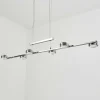 Suspension Fernandaires Led Nickel Mat, 12 Lumieres