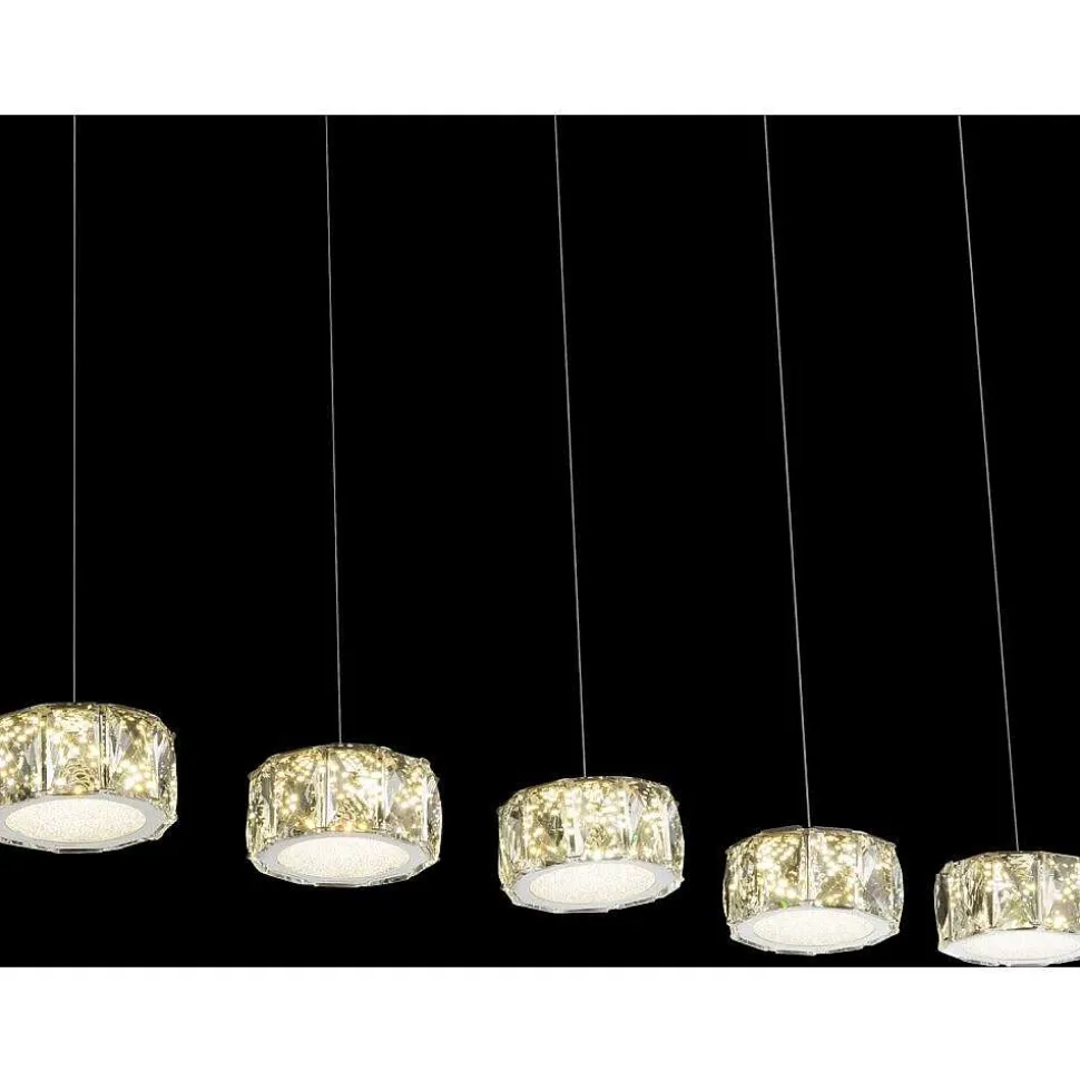Suspension Globo Amur Led Chrome, 1 Lumiere