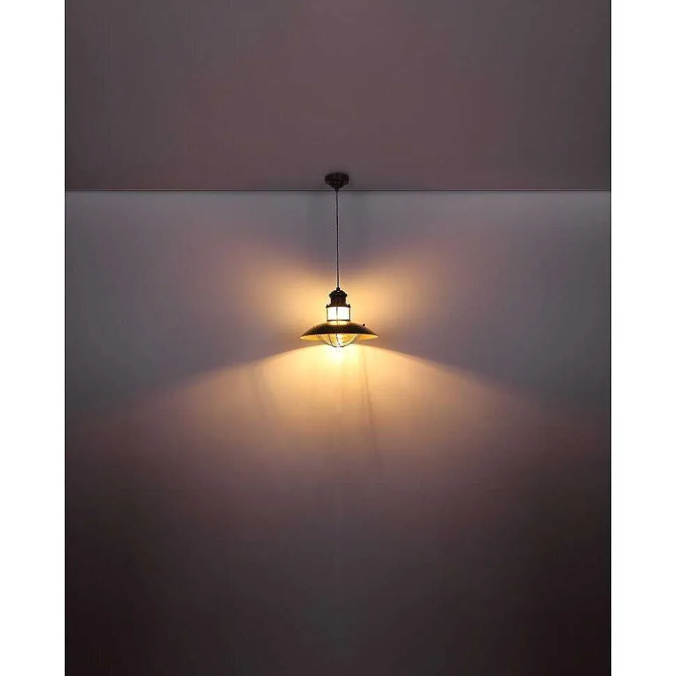 Suspension Globo Badalona Brun, 1 Lumiere