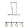 Suspension Globo Kris Nickel Mat, 4 Lumieres