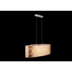 Suspension Globo Nickel Mat, 3 Lumieres