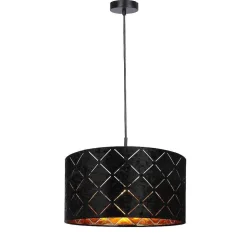 Suspension Globo Sunna Noir, 1 Lumiere