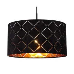 Suspension Globo Sunna Noir, 1 Lumiere
