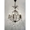 Suspension Hollander Cristallo Anthracite, 6 Lumieres