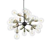 Suspension Ideallux Spark Noir, 24 Lumieres