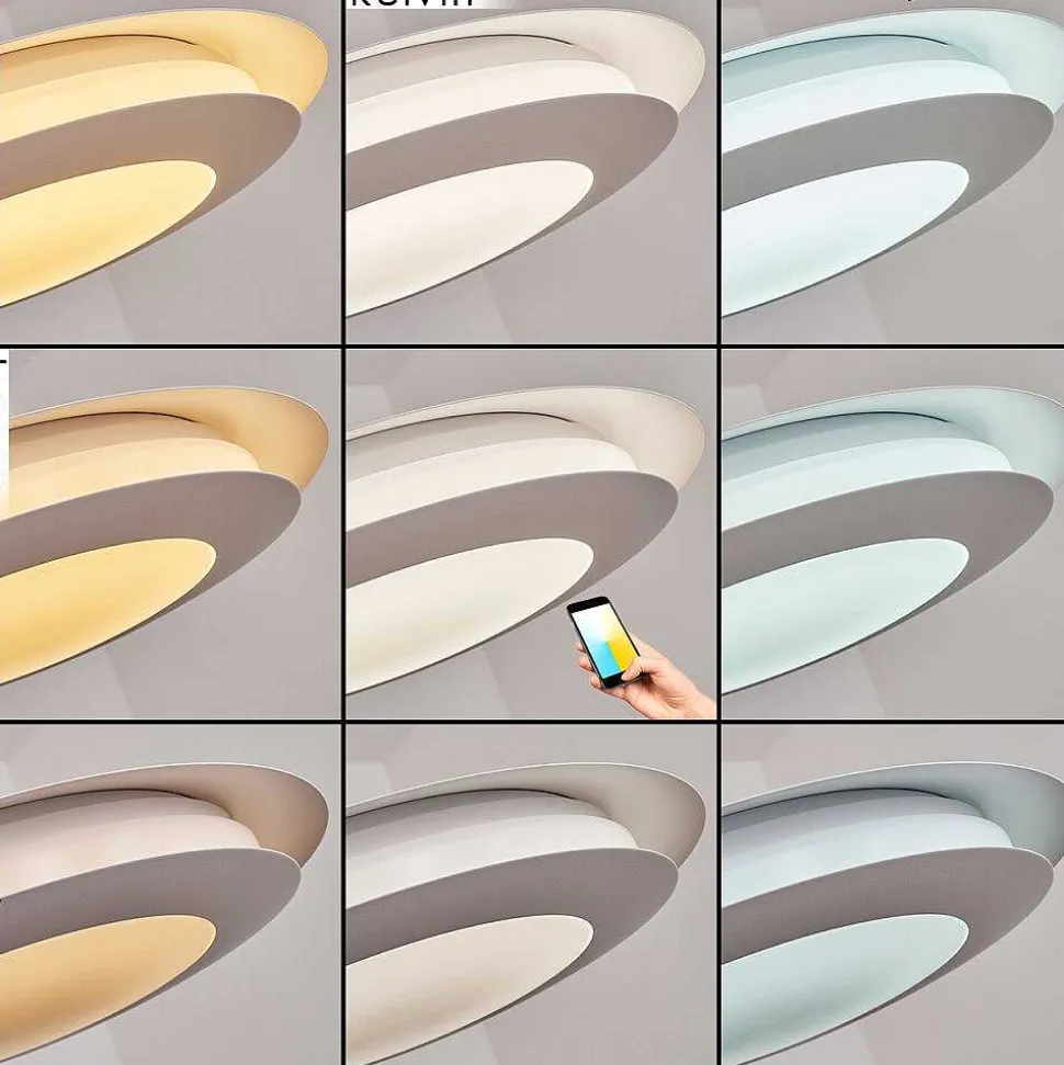Suspension Ittingen Led Blanc, 1 Lumiere, Changeur De Couleurs