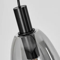 Suspension Kenong Noir, 4 Lumieres