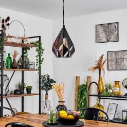 Suspension Marang Noir, 1 Lumiere