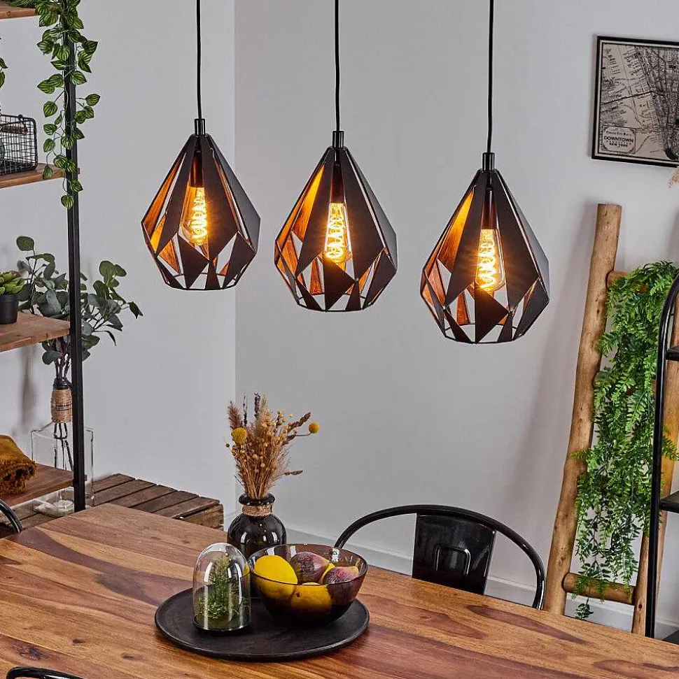 Suspension Marang Noir, 3 Lumieres
