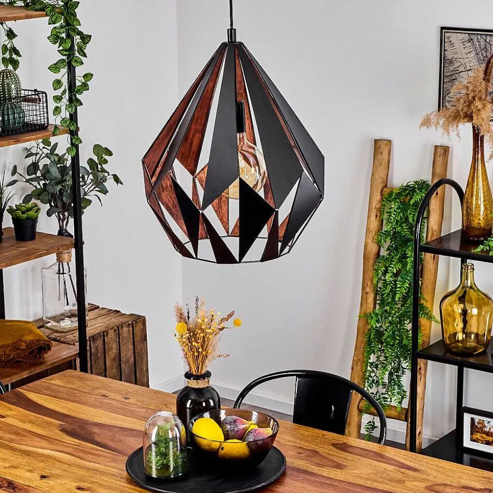 Suspension Marang Noir, 1 Lumiere