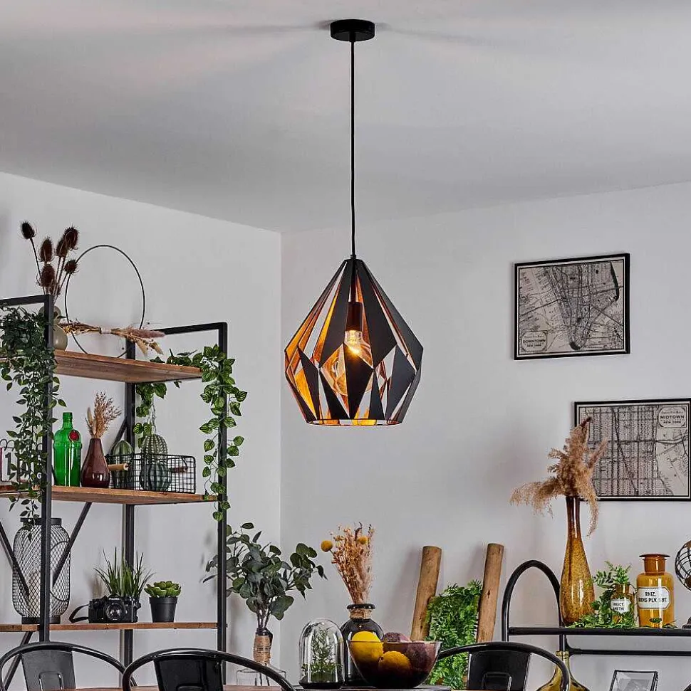 Suspension Marang Noir, 1 Lumiere