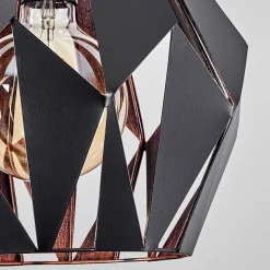 Suspension Marang Noir, 1 Lumiere