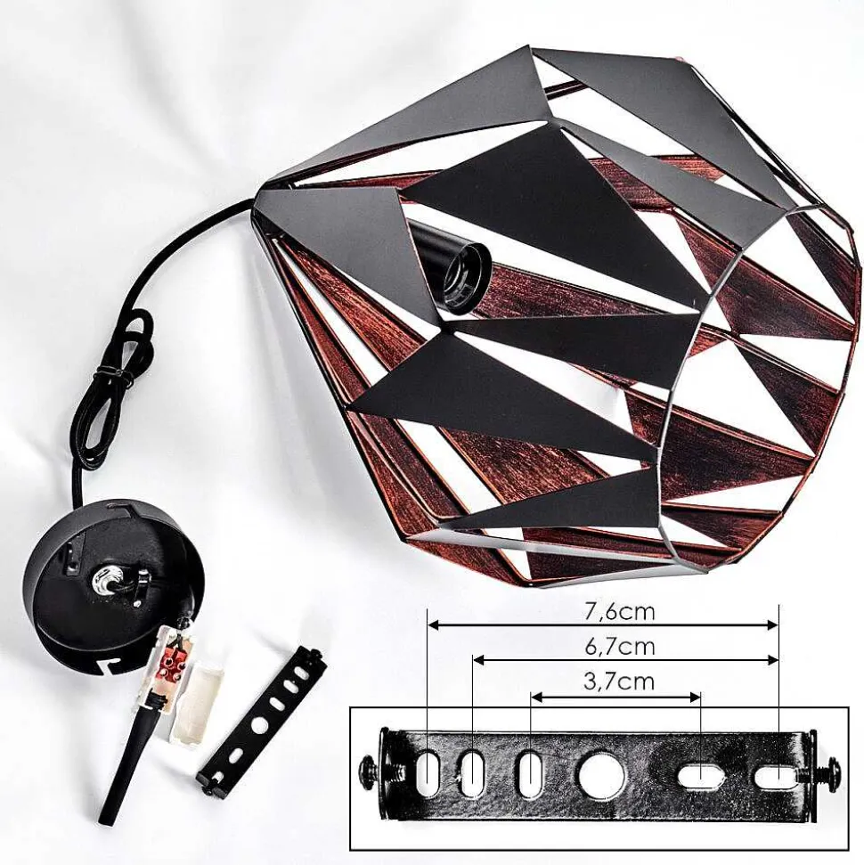 Suspension Marang Noir, 1 Lumiere