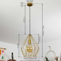 Suspension Marang Or, 1 Lumiere