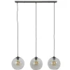 Suspension Minhe Argent Oxyde, 3 Lumieres