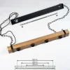 Suspension Montgomery Ecru, Noir, 4 Lumieres
