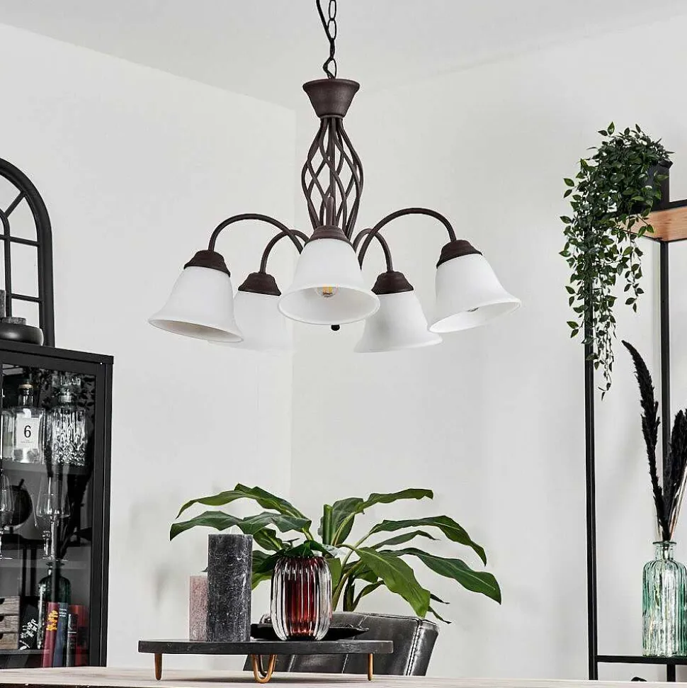 Suspension Mosquerito Rouille, 5 Lumieres