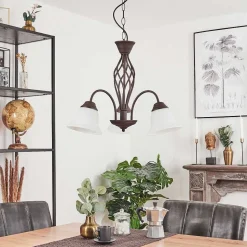 Suspension Mosquerito Rouille, 3 Lumieres