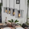 Suspension Parane Fume, 4 Lumieres