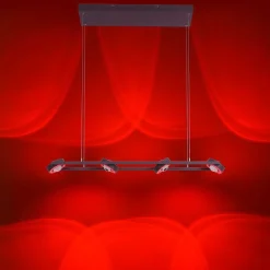 Suspension Paul Neuhaus Q-Mia Led Anthracite, 16 Lumieres, Telecommandes, Changeur De Couleurs