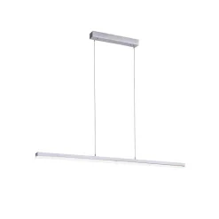 Suspension Paul Neuhaus Q-Henrik Led Aluminium, 3 Lumieres, Telecommandes