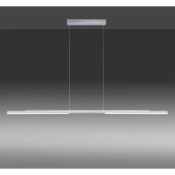 Suspension Paul Neuhaus Q-Henrik Led Aluminium, 3 Lumieres, Telecommandes