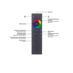 Suspension Paul Neuhaus Q-Vito Led Anthracite, 1 Lumiere, Telecommandes