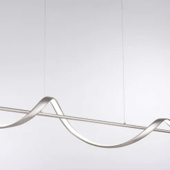 Suspension Paul Neuhaus Qswing Led Argente, 1 Lumiere, Telecommandes