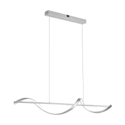 Suspension Paul Neuhaus Qswing Led Argente, 1 Lumiere, Telecommandes