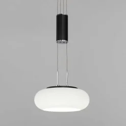 Suspension Paul Neuhaus Q-Etienne Led Noir, 2 Lumieres, Telecommandes