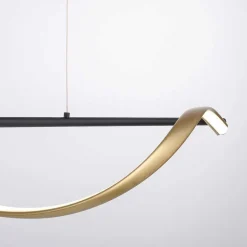 Suspension Paul Neuhaus Q-Swing Led Anthracite, Or, 1 Lumiere, Telecommandes