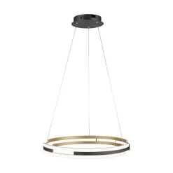 Suspension Paul Neuhaus Q-Beluga Led Or, 1 Lumiere, Telecommandes