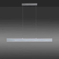 Suspension Paul-Neuhaus Q-Adriana Led Aluminium, 2 Lumieres, Telecommandes