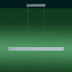 Suspension Paul-Neuhaus Q-Adriana Led Aluminium, 2 Lumieres, Telecommandes