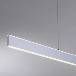 Suspension Paul-Neuhaus Q-Adriana Led Aluminium, 2 Lumieres, Telecommandes