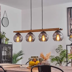 Suspension Podre Ecru, 4 Lumieres