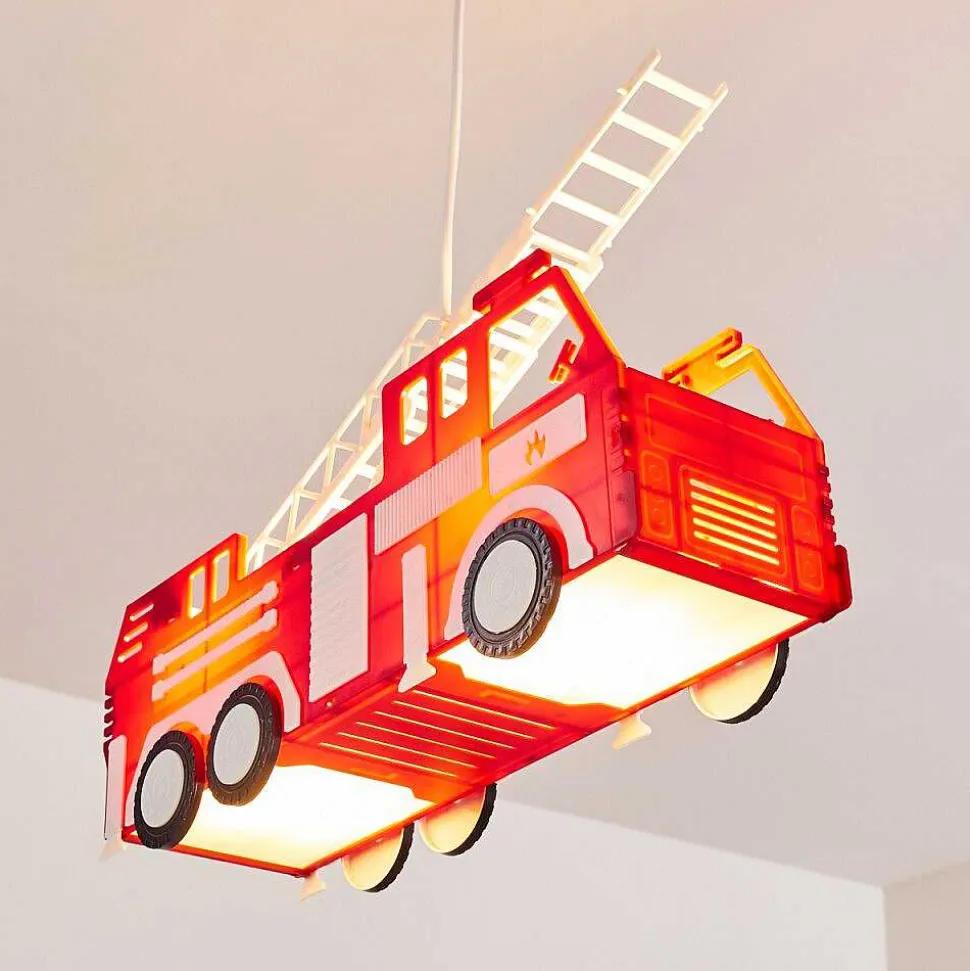 Suspension Praya Rouge, 2 Lumieres