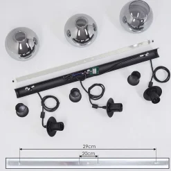 Suspension Sernf Noir, 3 Lumieres