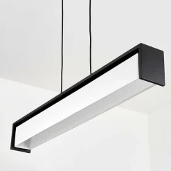 Suspension Siders Led Noir, 1 Lumiere, Changeur De Couleurs