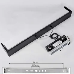 Suspension Siders Led Noir, 1 Lumiere, Changeur De Couleurs