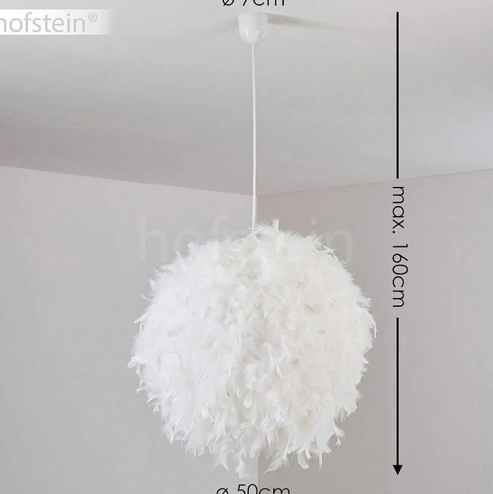 Suspension Skaulo Blanc, 1 Lumiere
