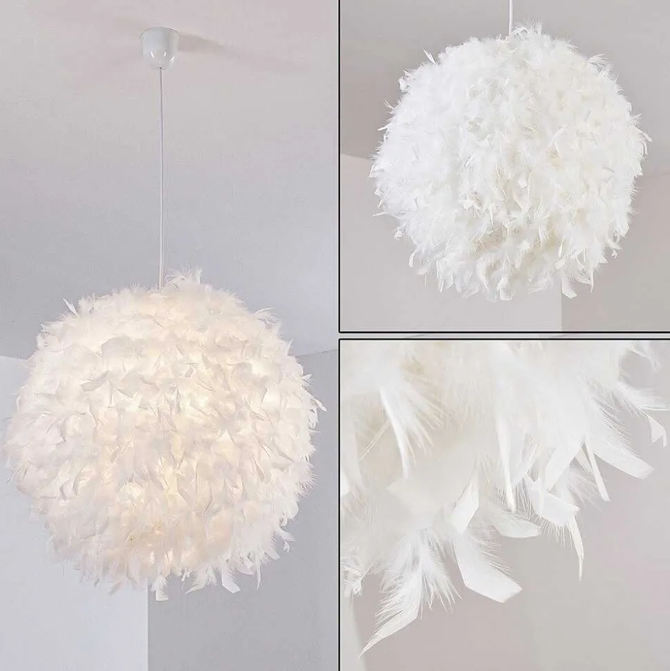Suspension Skaulo Blanc, 1 Lumiere