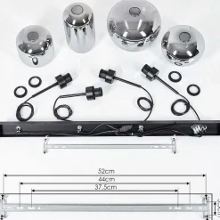Suspension Talok Fume, 4 Lumieres