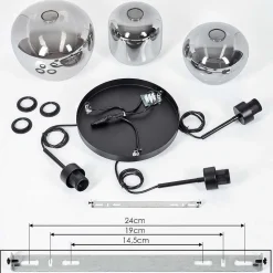 Suspension Talok Fume, 3 Lumieres