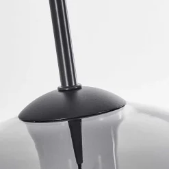 Suspension Verre 30 Cm Koyoto Clair, Fume, 4 Lumieres