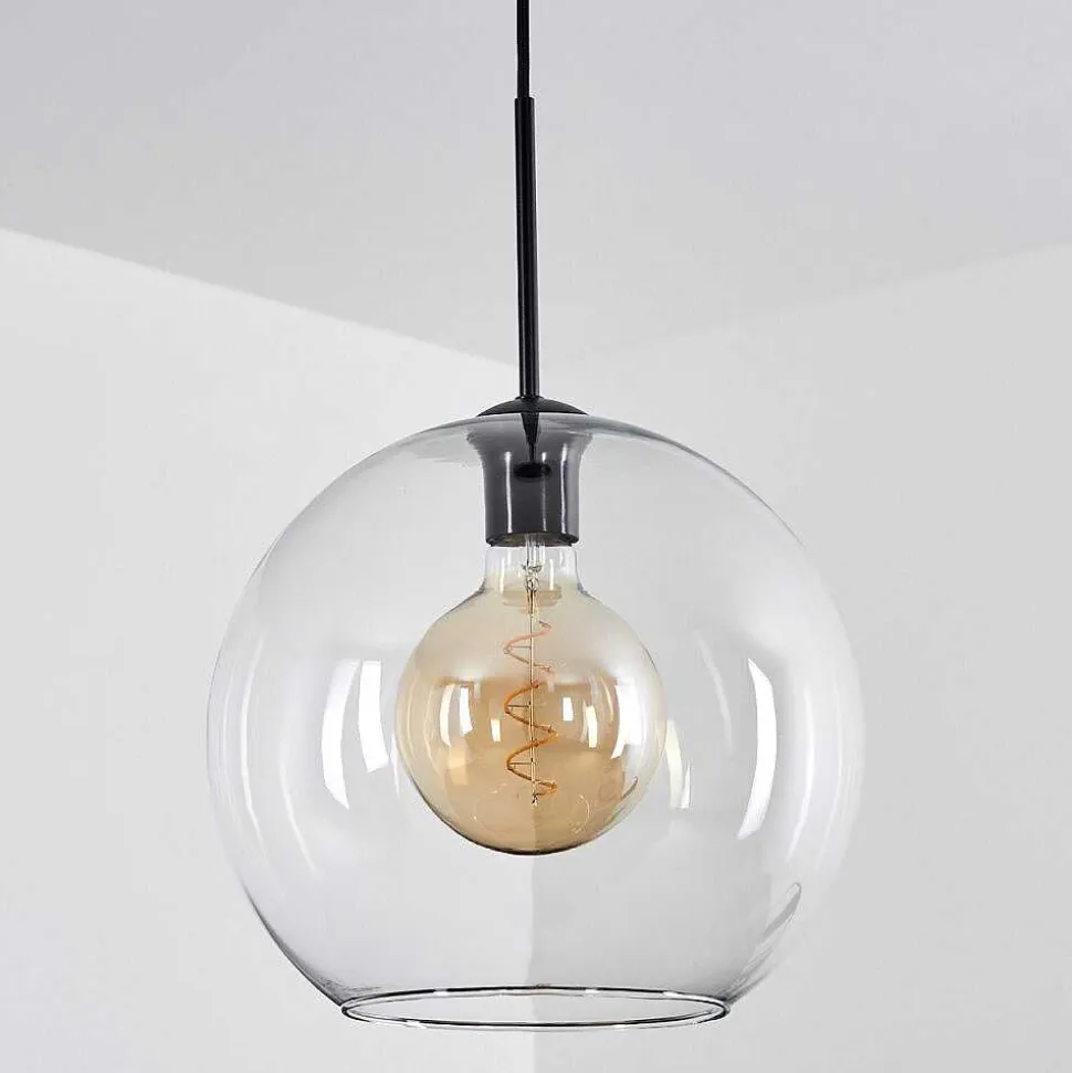 Suspension Verre 30 Cm Koyoto Clair, 1 Lumiere