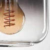 Suspension Verre 15 Cm Lauden Clair, Fume, 1 Lumiere
